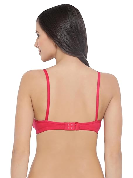 Clovia Women’s Cotton-Rich Non-Padded Wire-Free T-Shirt Bra – Everyday Comfort